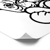 Cute Valentine's Day Frenchie French Bulldog Lover Poster (Ecke)