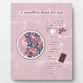 Cute Valentine's Day Smoothie For Two Recipe Art Fotoplatte