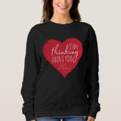 Cute Valentines  for Librarian School LIbrary Sweatshirt (Vorderseite)