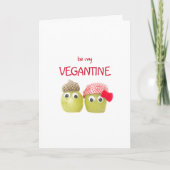 Cute Valentines Gift for Vegans - Funny Fruits  Karte (Vorderseite)