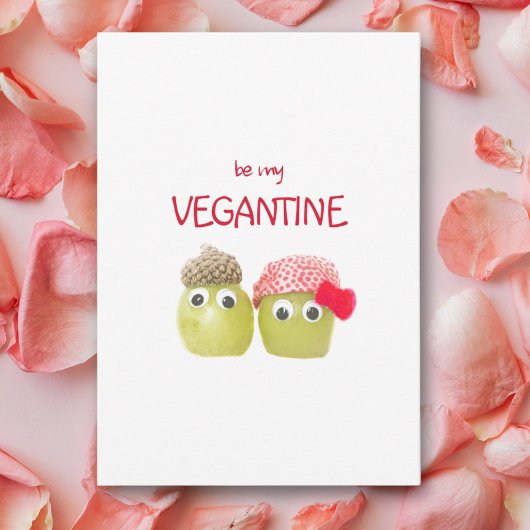 Cute Valentines Gift for Vegans - Funny Fruits  Karte