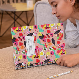 Cute valentines you're so sweet pink candy & heart notizblock