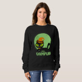 Cute Vampire Cat Halloween Vampurr Sweatshirt (Vorne ganz)