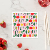 Cute Vegetables Paper Napkins Serviette (Beispiel)