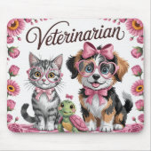Cute Veterinarian Mousepad (Vorne)