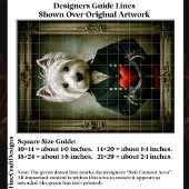 Cute Victorian Westie Dog, Red Heart ES9 Decoupage Seidenpapier