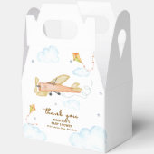 Cute Vintage Aviator Airplane Baby Shower  Geschenkschachtel (Offen)