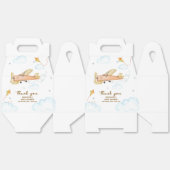 Cute Vintage Aviator Airplane Baby Shower  Geschenkschachtel (Ungeklappt)