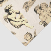 Cute Vintage Beige Baby Cherub Cupid Angels Seidenpapier (Detail)