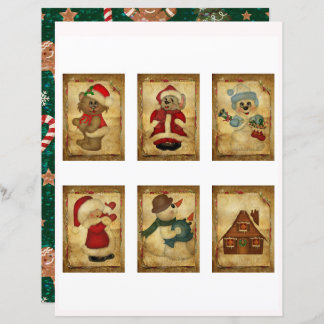 Cute Vintage Christmas ATC Cards