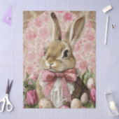 Cute Vintage Easter Bunny Decoupage Seidenpapier (Basteln)