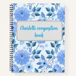 Cute vintage floral notebook  notizblock