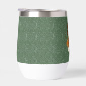 Cute, vintage green rustic snowman (Rechts)