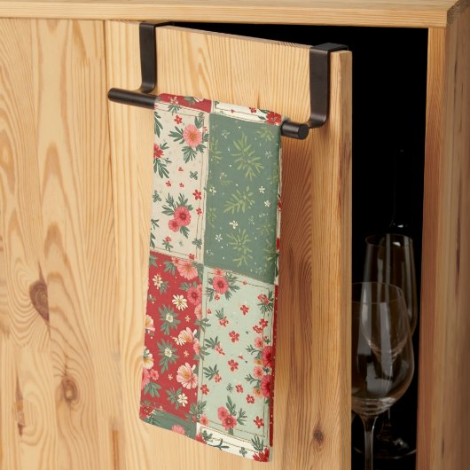Cute Vintage Inspired Christmas Kitchen Towel Geschirrtuch (Drittel gefaltet)