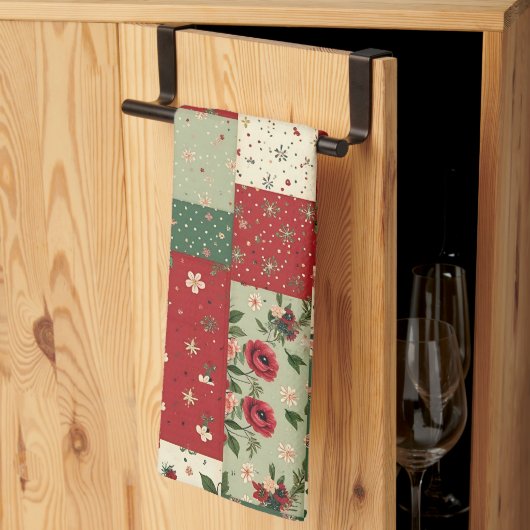 Cute Vintage Inspired Christmas Kitchen Towel Geschirrtuch (Drittel gefaltet)