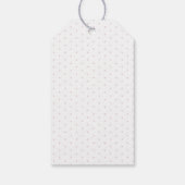 Cute Vintage Pink Hobby Horse Pattern Geschenkanhänger (Rückseite)