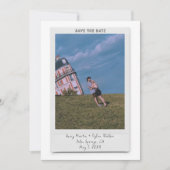 Cute Vintage Polaroid Photo Save the Date Card (Vorderseite)