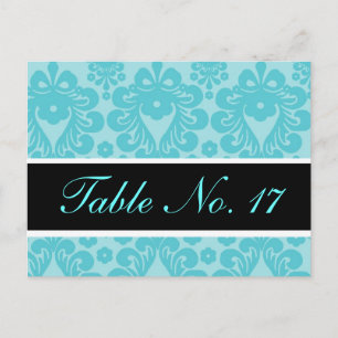 CUTE Vintage Postcard Table Number for Reception Postkarte