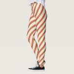 Cute Vintage Red and White Striped Pattern Leggings<br><div class="desc">Niedliche Leggings mit Vintagem Rot und Weiß Streifen</div>