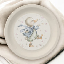 Cute Vintage Storybook Ducky Baby Shower 