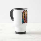 Cute Virgin of Guadalupe Travel Mug Reisebecher (Vorderseite Links)