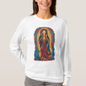 Cute Virgin of Guadalupe Women's Long Sleeve Tee (Vorderseite)