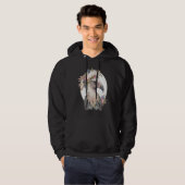 Cute Vulture Bird Flower Crown Floral Exotic Birds Hoodie (Vorne ganz)