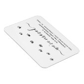 Cute Walking Paw Prints Moving New Address Magnet (Rechte Seite)