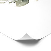 Cute Watercolor Baby Animals with Alphabet Letters Poster (Ecke)