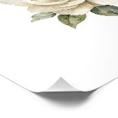 Cute Watercolor Baby Animals with Flowers Poster (Ecke)