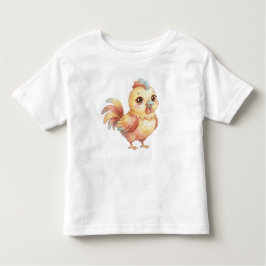 Cute Watercolor Baby Chicken – Kids T-Shirt