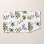 Cute Watercolor Baby Dinosaurs Badhandtuch Set (Handtuch)