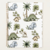 Cute Watercolor Baby Dinosaurs Planer (Vorderseite)