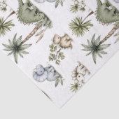 Cute Watercolor Baby Dinosaurs Seidenpapier (Detail)