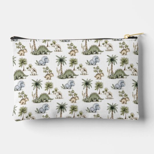 Cute Watercolor Baby Dinosaurs Zubehörtasche (Rückseite)