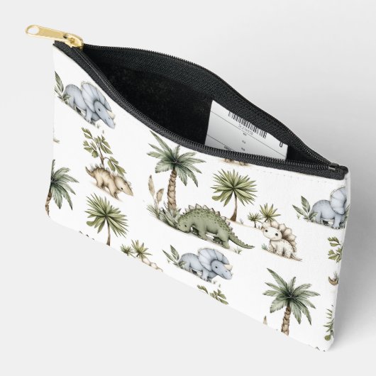 Cute Watercolor Baby Dinosaurs Zubehörtasche (Offen)