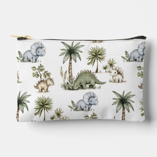 Cute Watercolor Baby Dinosaurs Zubehörtasche (Vorderseite)
