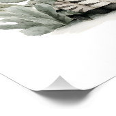 Cute Watercolor Baby Safari Animals Group Print Poster (Ecke)