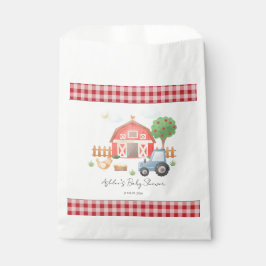 Cute Watercolor Barn Farm Animals Baby Shower Geschenktütchen