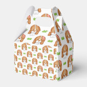 Cute Watercolor Beagle Dog Geschenkschachtel (Rückseite)