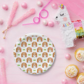 Cute Watercolor Beagle Dog Pappteller (Party)