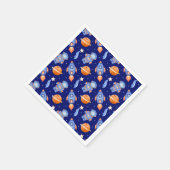 Cute Watercolor Boys Planets & Astronaut Serviette (Ecke)