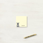 Cute Watercolor Bulldog Trendy Custom Post-it Klebezettel (Auf Schreibtisch)