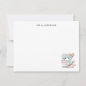 Cute watercolor Cake Mixer Flat  Dankeskarte (Vorderseite)