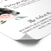 Cute Watercolor Cats Couple's Signature Drinks Poster (Ecke)