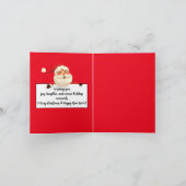 Cute Watercolor Christmas Gifts Folded Card Karte (Innenseite)