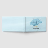 Cute Watercolor Cloud Baby Boy Shower Gästebuch (Voll)