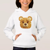 Cute Watercolor Ginger Panda Face Art Hoodie (Vorderseite)