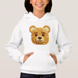 Cute Watercolor Ginger Panda Face Art Hoodie