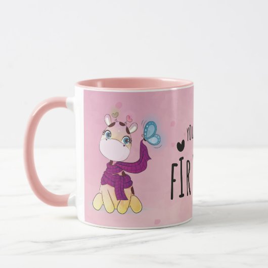 Cute Watercolor Giraffe Tasse (Links)